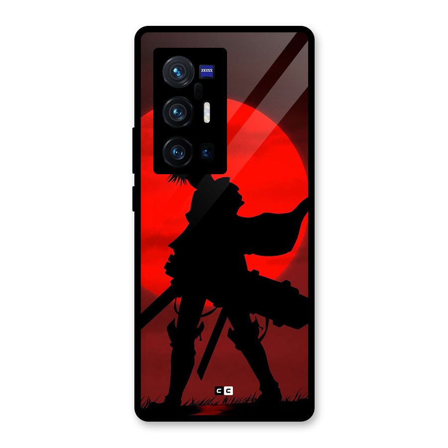 Captain Levi Acramen Glass Back Case for Vivo X70 Pro Plus