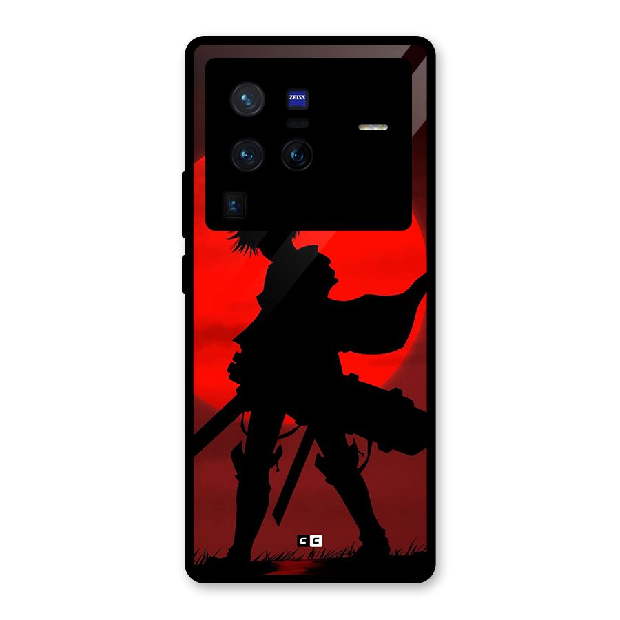 Captain Levi Acramen Glass Back Case for Vivo X80 Pro