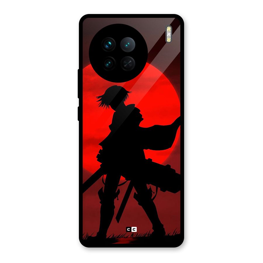 Captain Levi Acramen Glass Back Case for Vivo X90