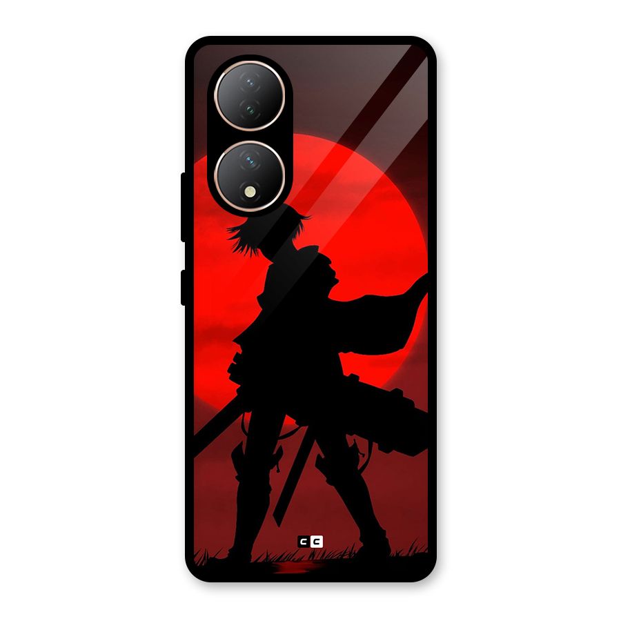 Captain Levi Acramen Glass Back Case for Vivo Y100A