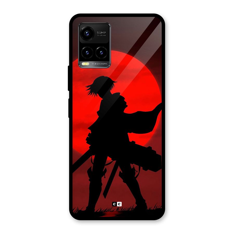 Captain Levi Acramen Glass Back Case for Vivo Y21T