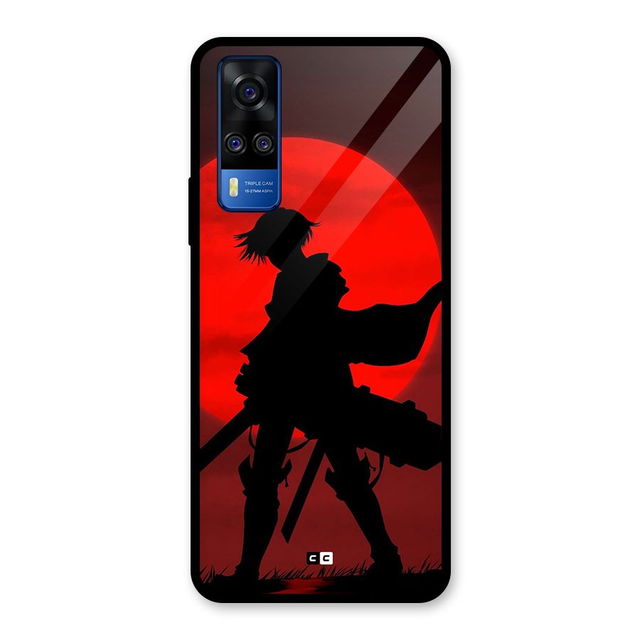Captain Levi Acramen Glass Back Case for Vivo Y31