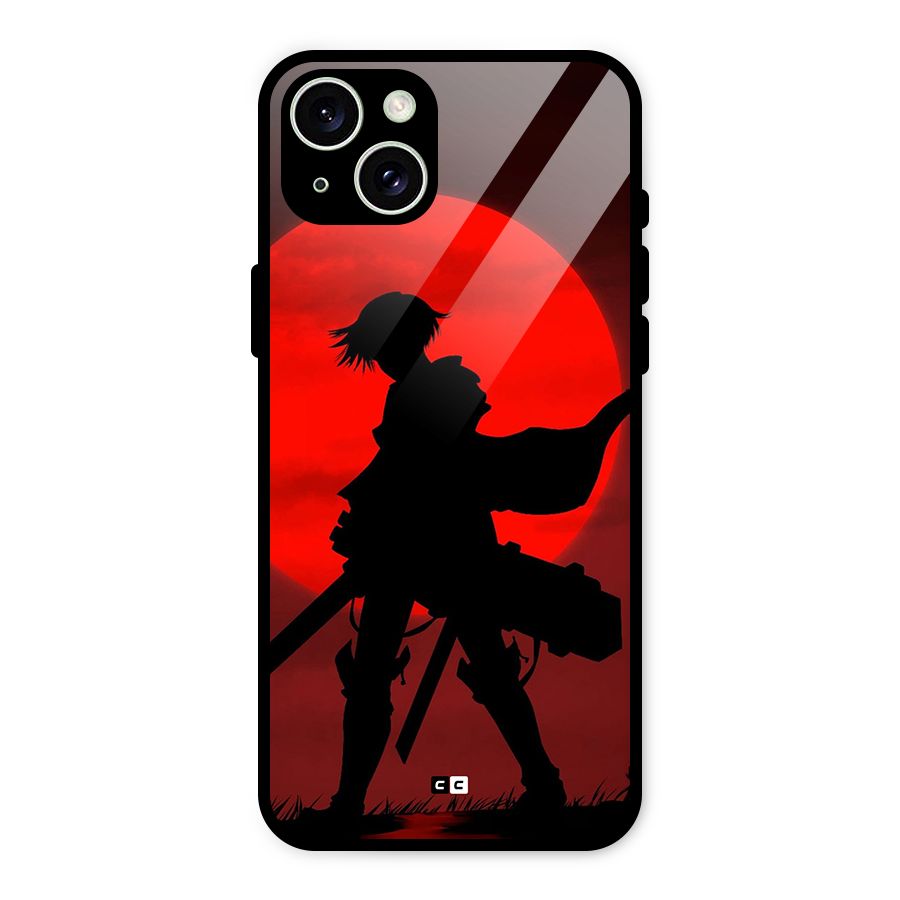 Captain Levi Acramen Glass Back Case for iPhone 15 Plus