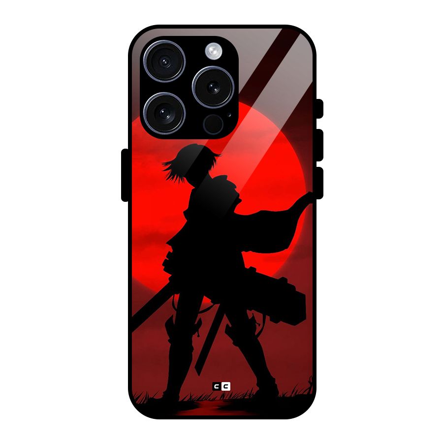 Captain Levi Acramen Glass Back Case for iPhone 15 Pro