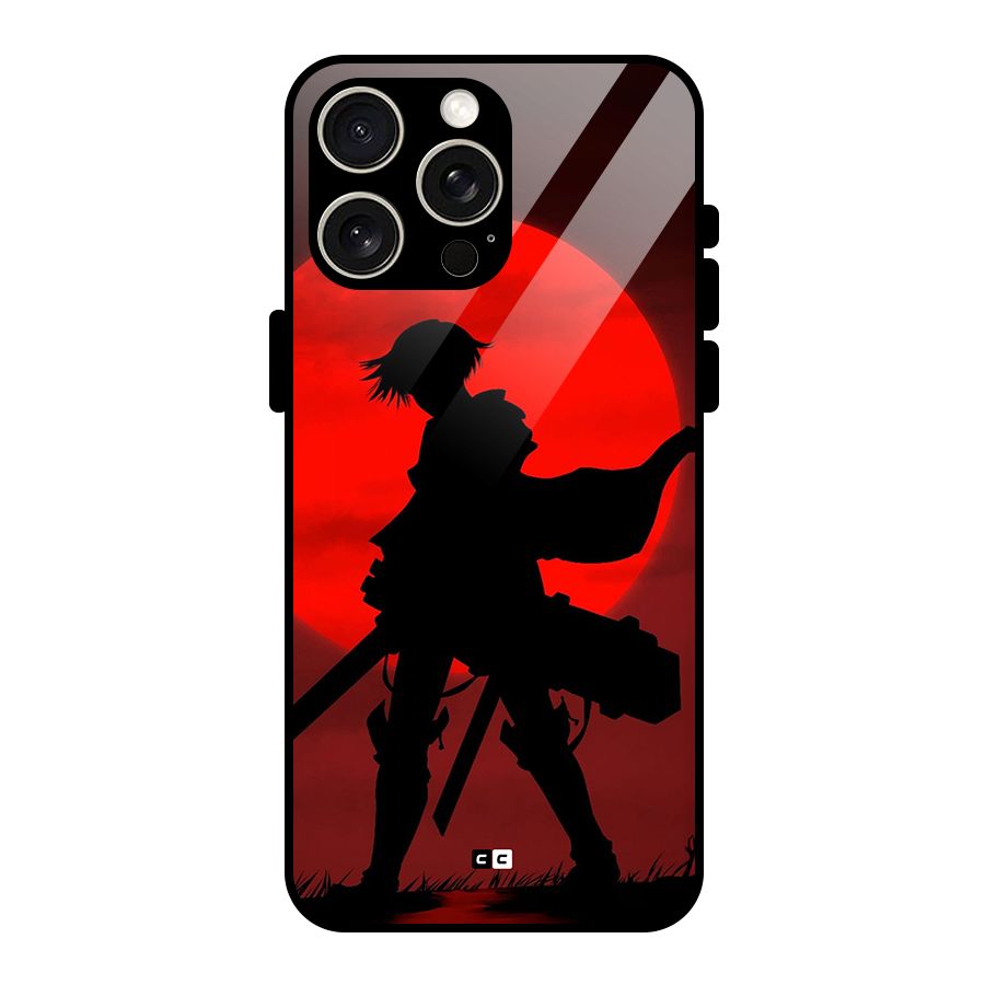 Captain Levi Acramen Glass Back Case for iPhone 15 Pro Max