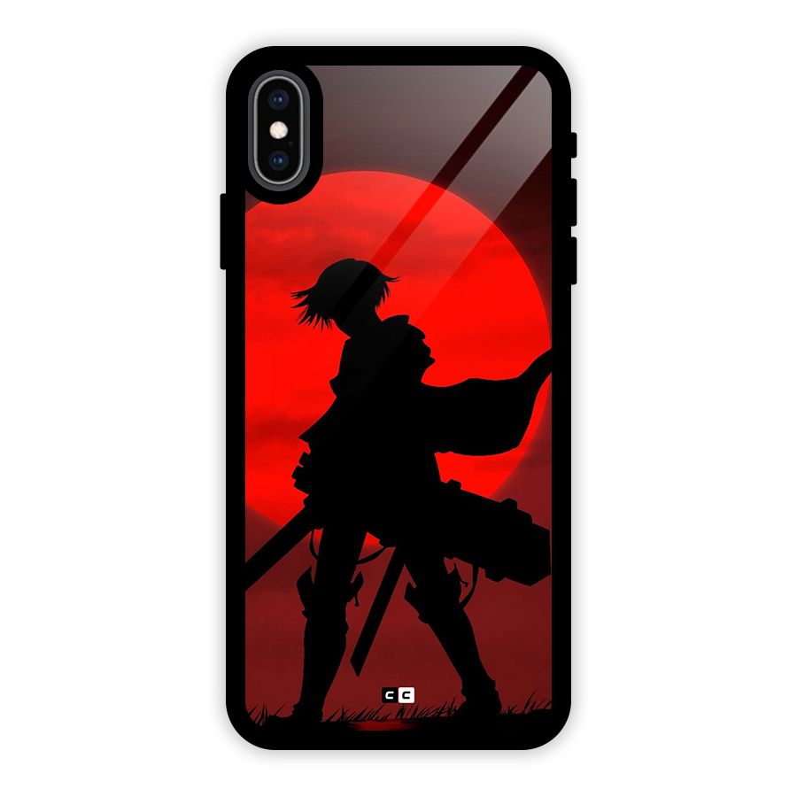 Captain Levi Acramen Glass Back Case for iPhone XS Max