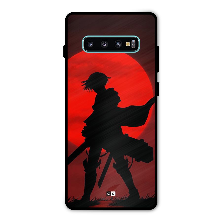 Captain Levi Acramen Metal Back Case for Galaxy S10 Plus