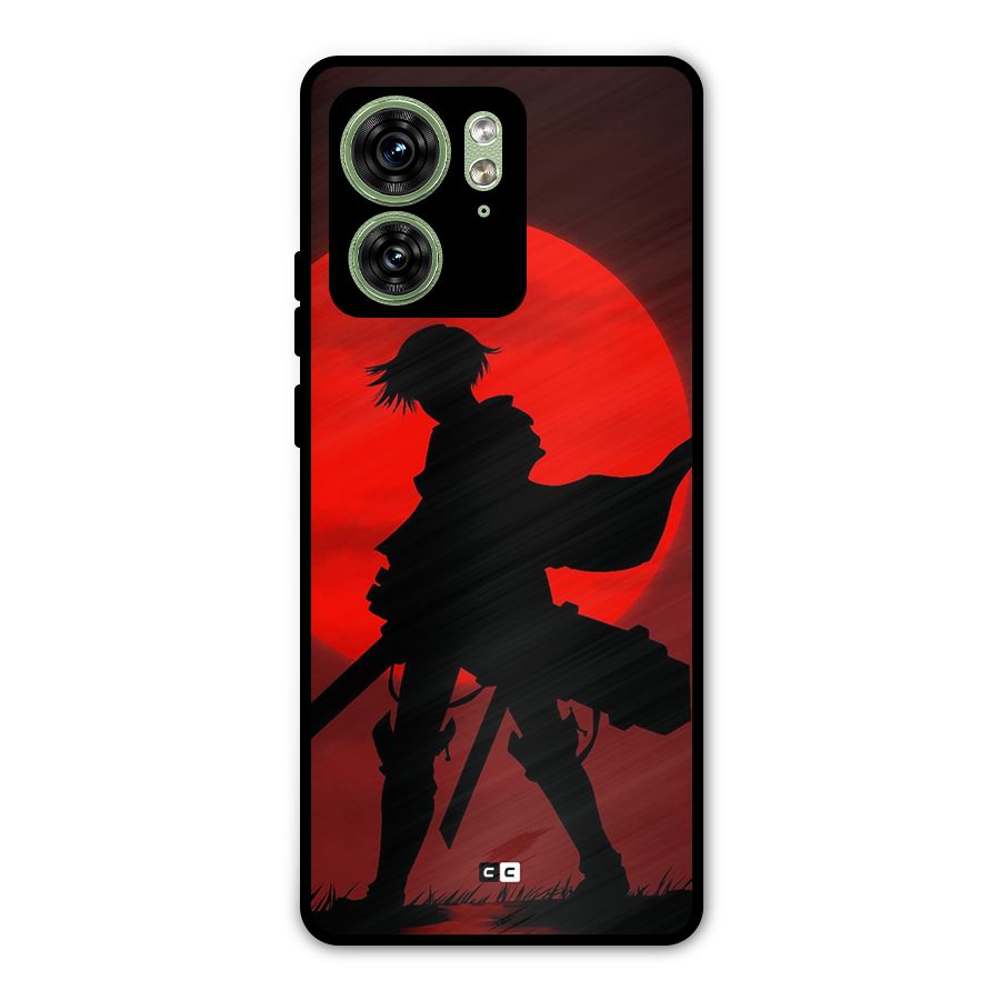 Captain Levi Acramen Metal Back Case for Motorola Edge 40 5G