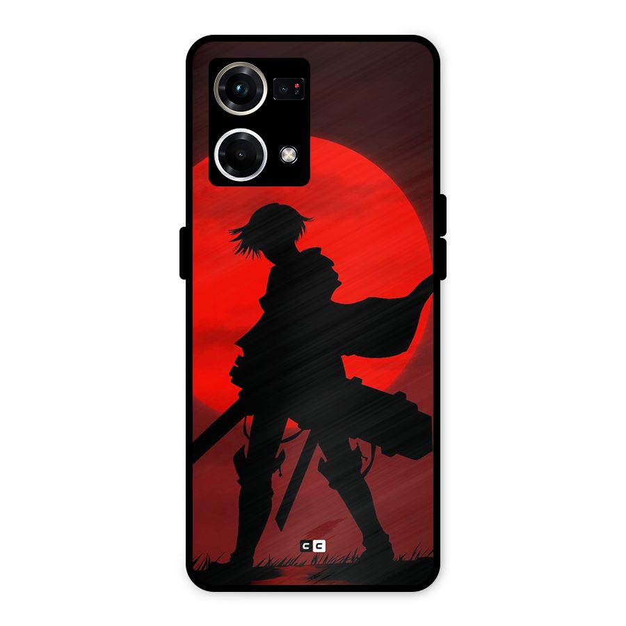Captain Levi Acramen Metal Back Case for Oppo F21 Pro 4G