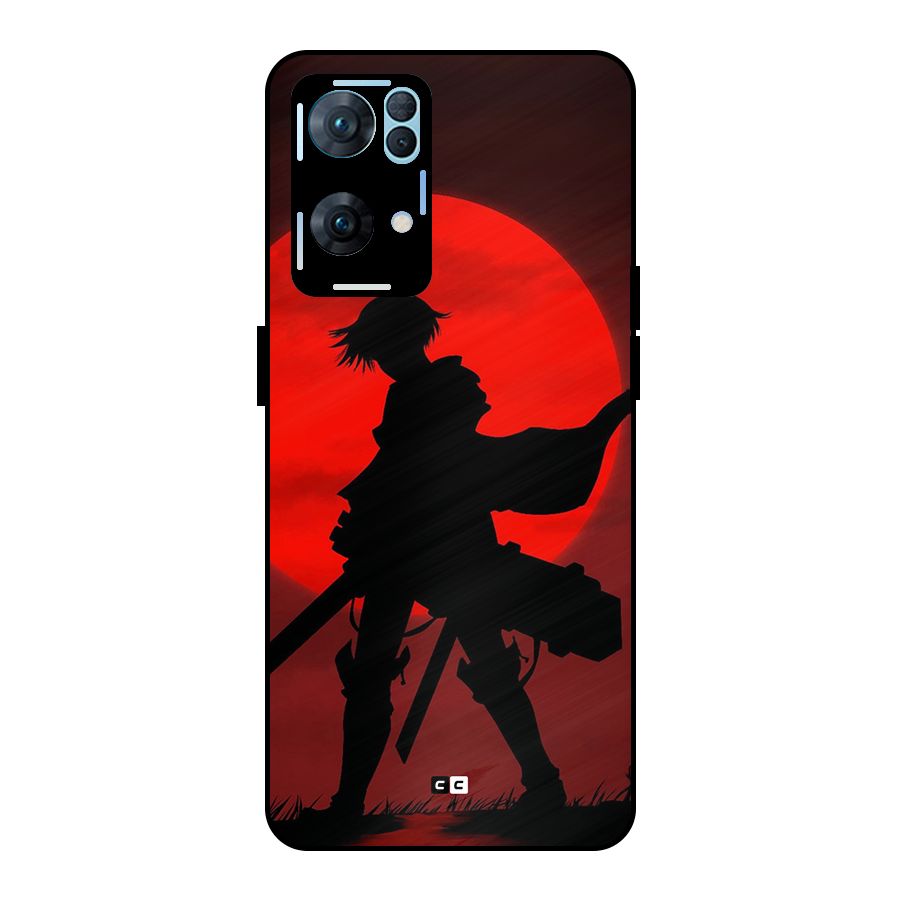 Captain Levi Acramen Metal Back Case for Oppo Reno7 Pro 5G