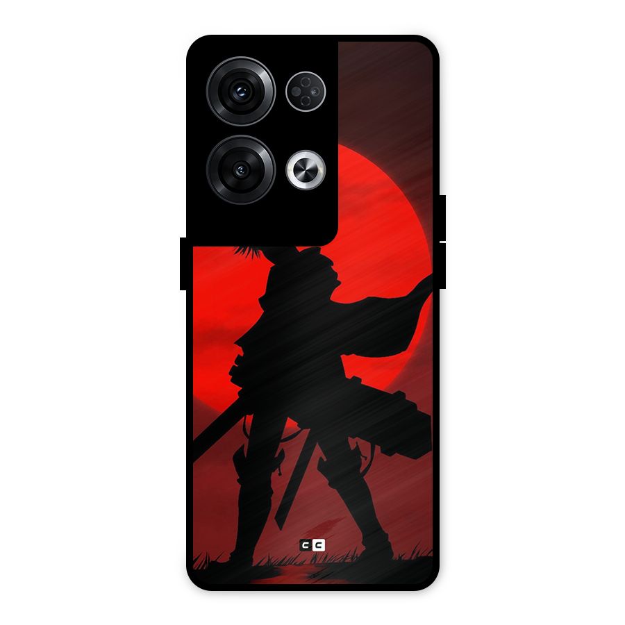 Captain Levi Acramen Metal Back Case for Oppo Reno8 Pro 5G