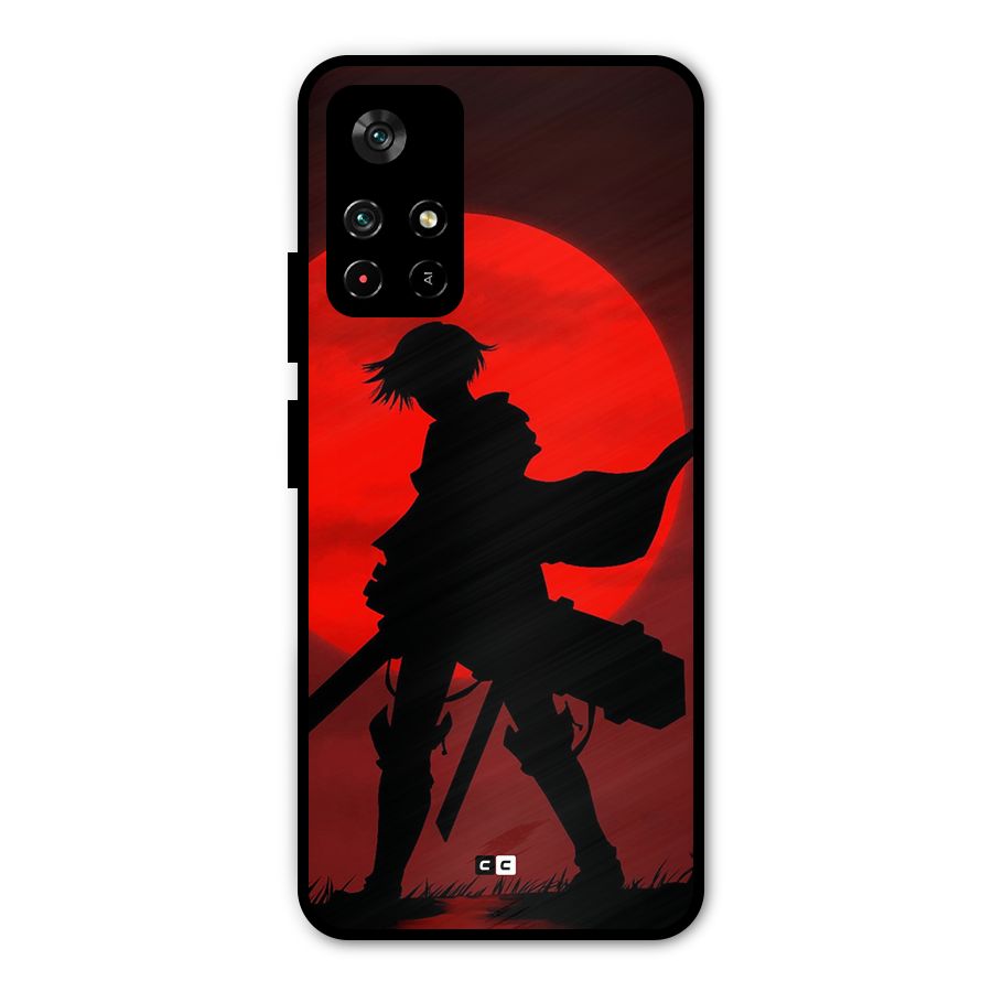 Captain Levi Acramen Metal Back Case for Poco M4 Pro 5G