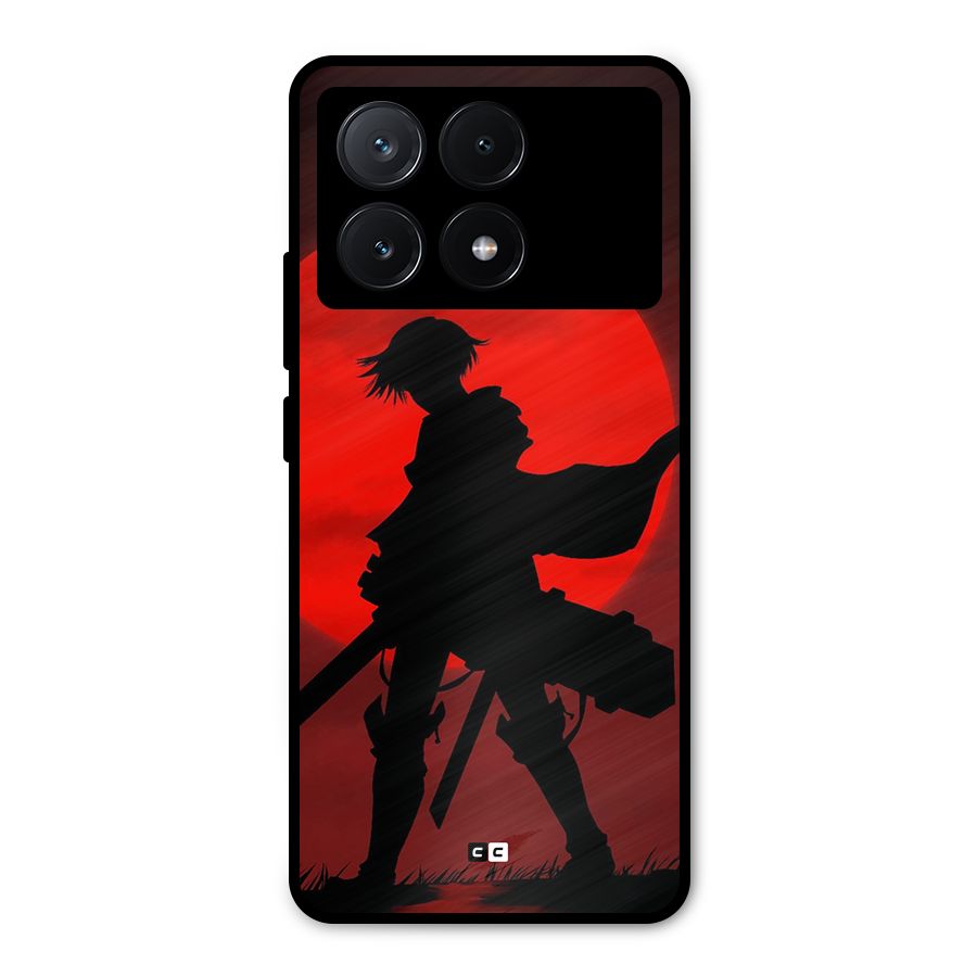 Captain Levi Acramen Metal Back Case for Poco X6 Pro