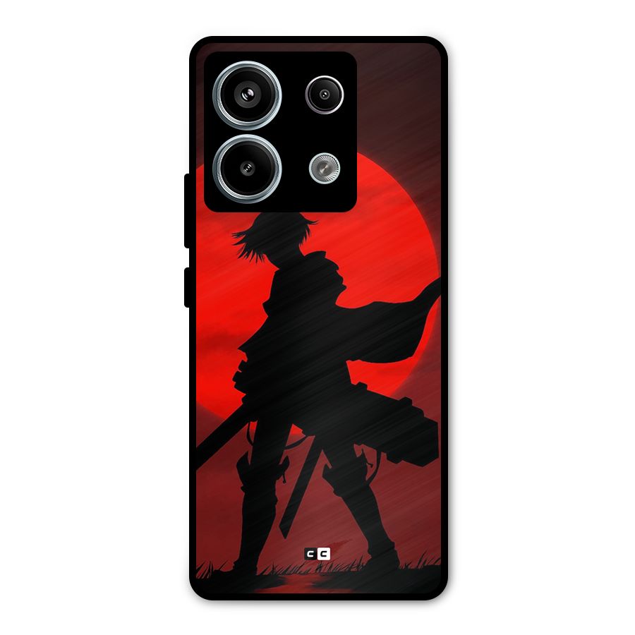 Captain Levi Acramen Metal Back Case for Redmi Note 13 Pro 5G