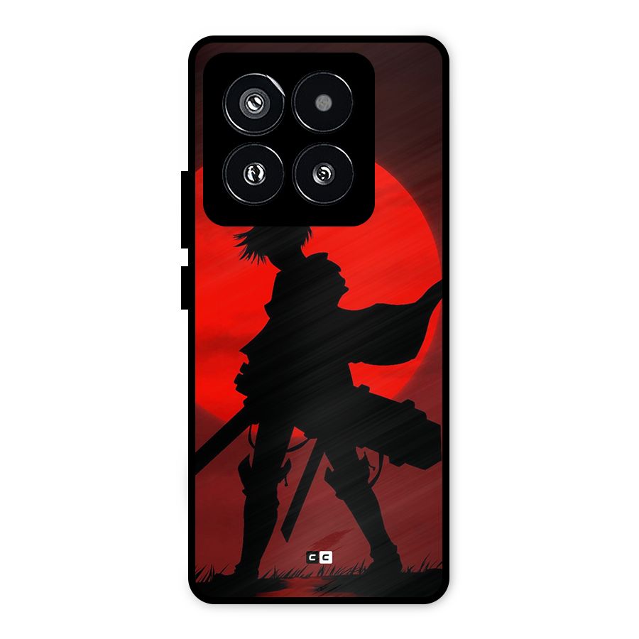 Captain Levi Acramen Metal Back Case for Xiaomi 14 Pro