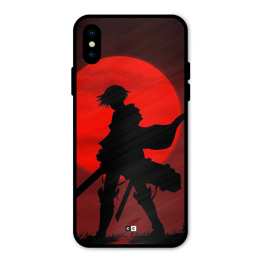 Captain Levi Acramen Metal Back Case for iPhone XS