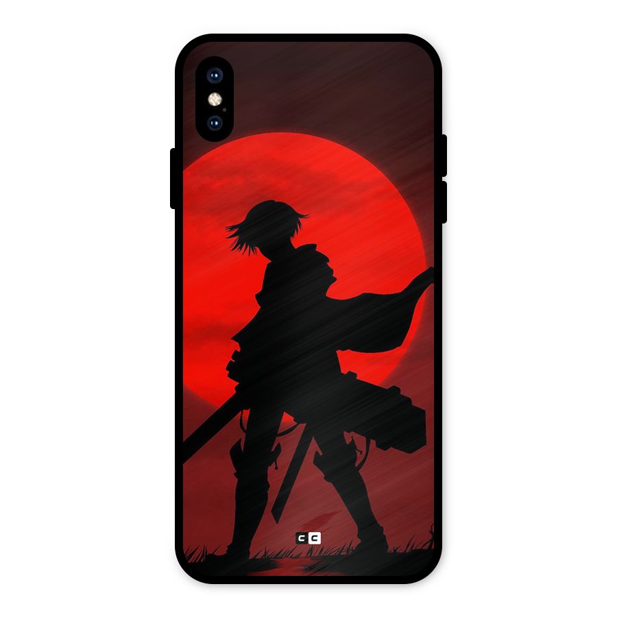 Captain Levi Acramen Metal Back Case for iPhone XS Max