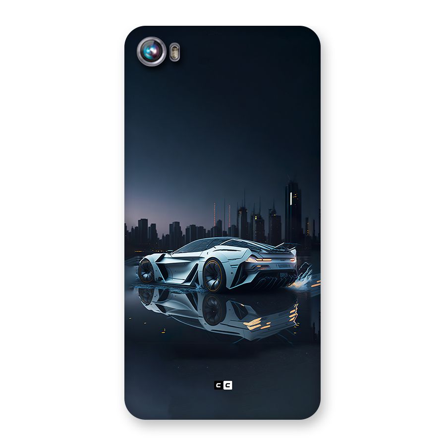 Car of Future Back Case for Canvas Fire 4 (A107)