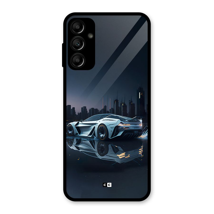 Car of Future Glass Back Case for Galaxy A14 5G