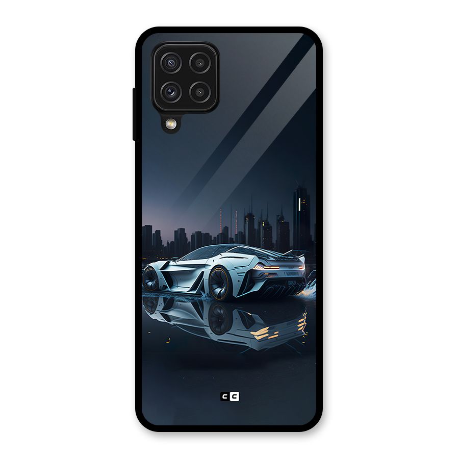 Car of Future Glass Back Case for Galaxy A22 4G