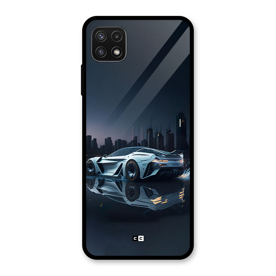 Car of Future Glass Back Case for Galaxy A22 5G