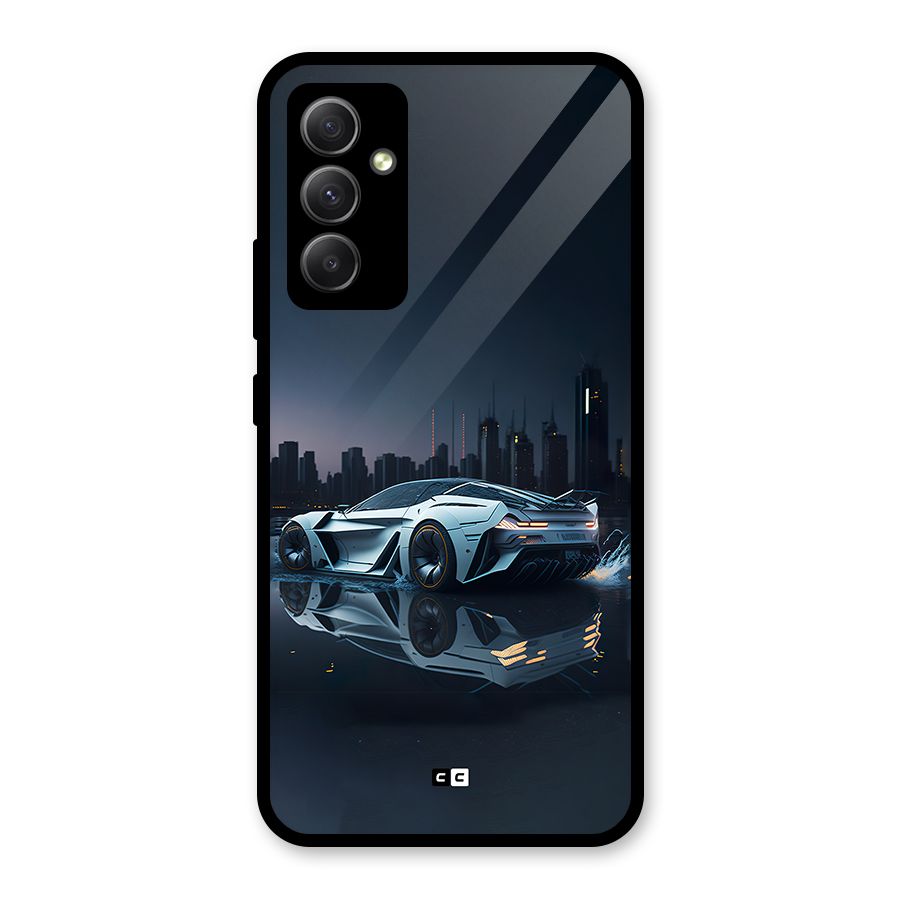 Car of Future Glass Back Case for Galaxy A34