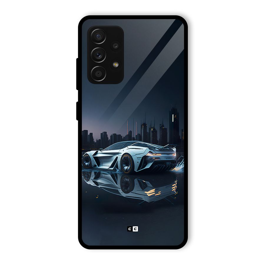Car of Future Glass Back Case for Galaxy A53 5G