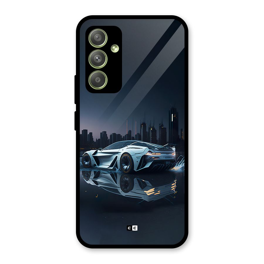 Car of Future Glass Back Case for Galaxy A54