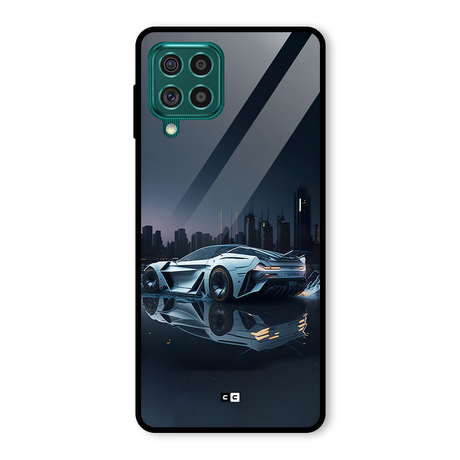Car of Future Glass Back Case for Galaxy F62