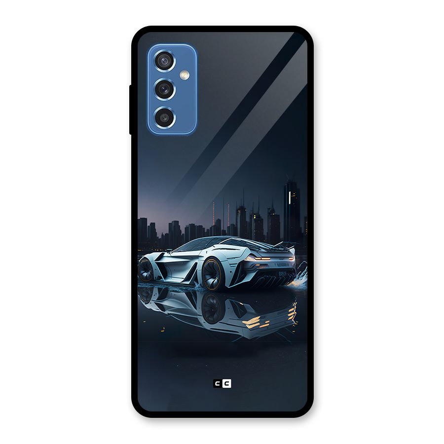 Car of Future Glass Back Case for Galaxy M52 5G