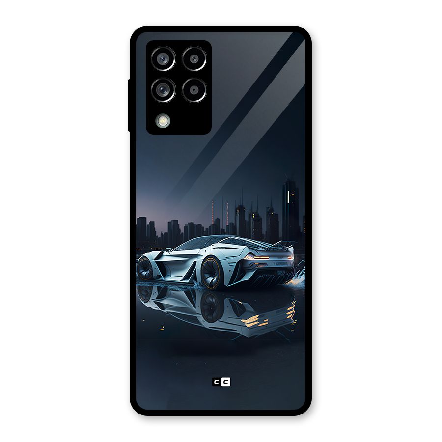 Car of Future Glass Back Case for Galaxy M53 5G
