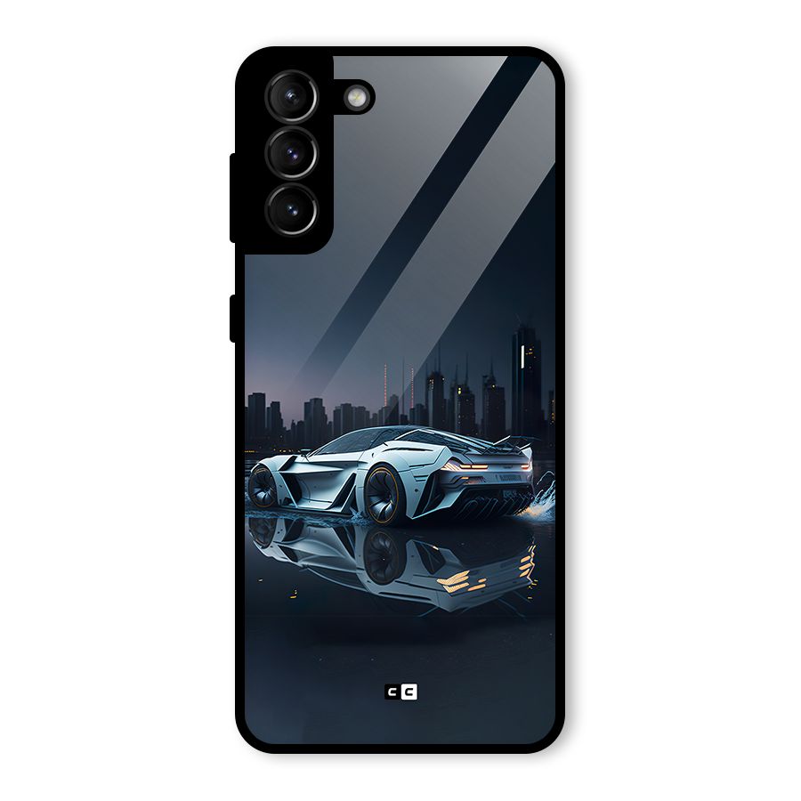 Car of Future Glass Back Case for Galaxy S21 Plus