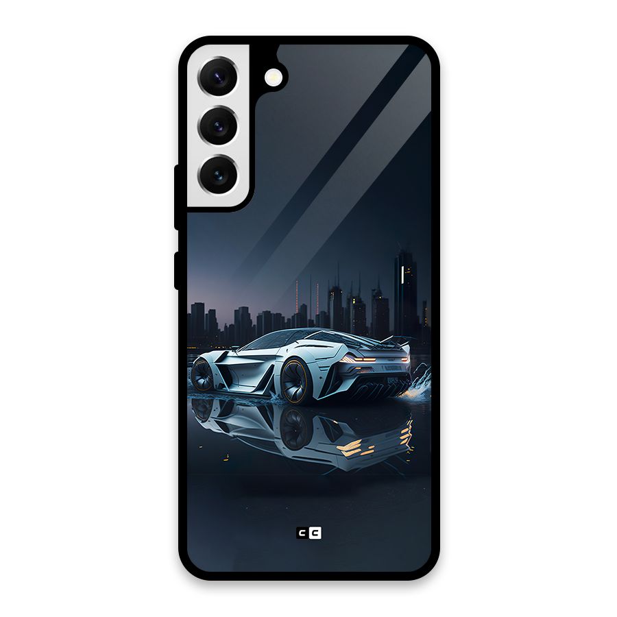 Car of Future Glass Back Case for Galaxy S22 Plus 5G