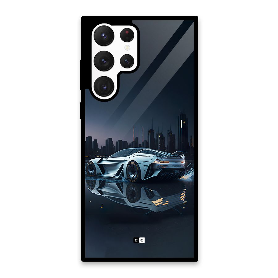 Car of Future Glass Back Case for Galaxy S22 Ultra 5G