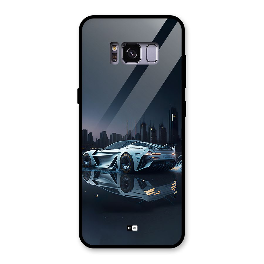 Car of Future Glass Back Case for Galaxy S8