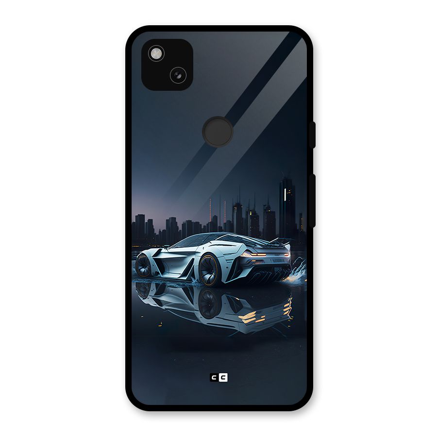 Car of Future Glass Back Case for Google Pixel 4a