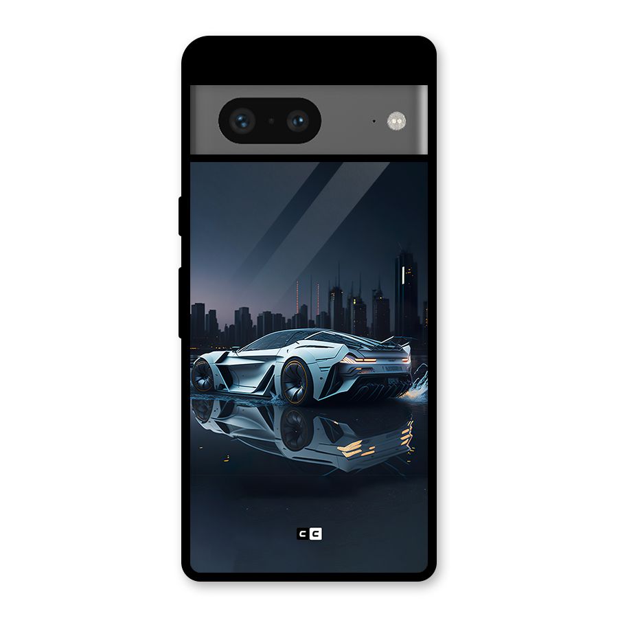Car of Future Glass Back Case for Google Pixel 7