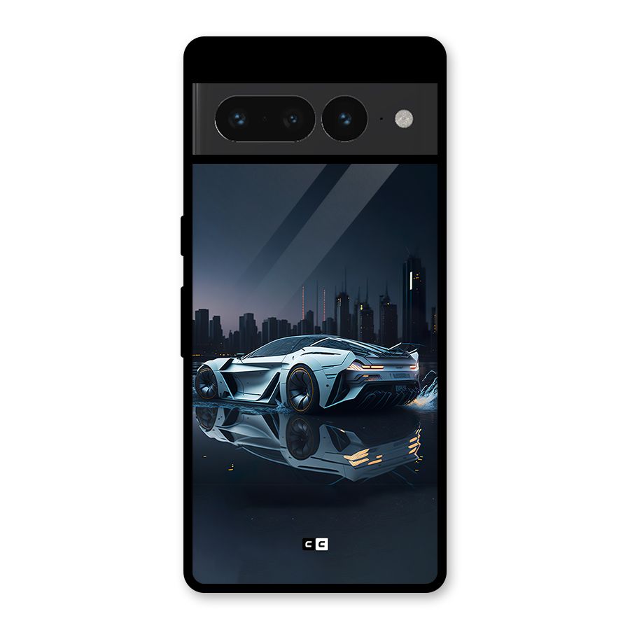 Car of Future Glass Back Case for Google Pixel 7 Pro