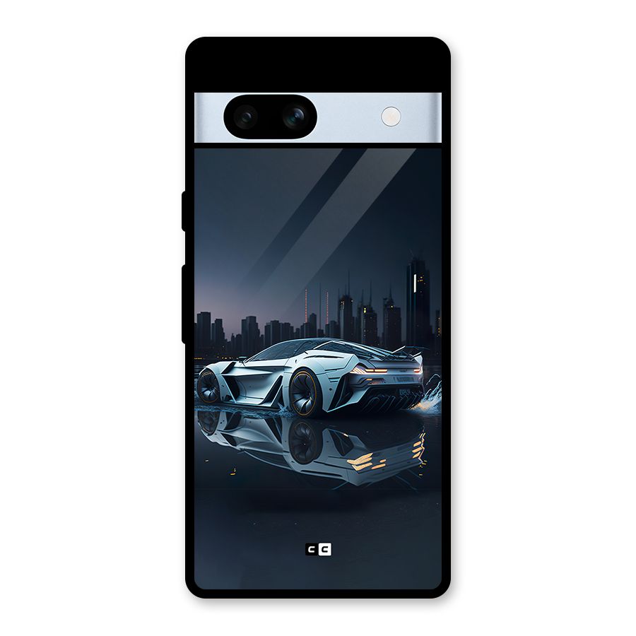 Car of Future Glass Back Case for Google Pixel 7a