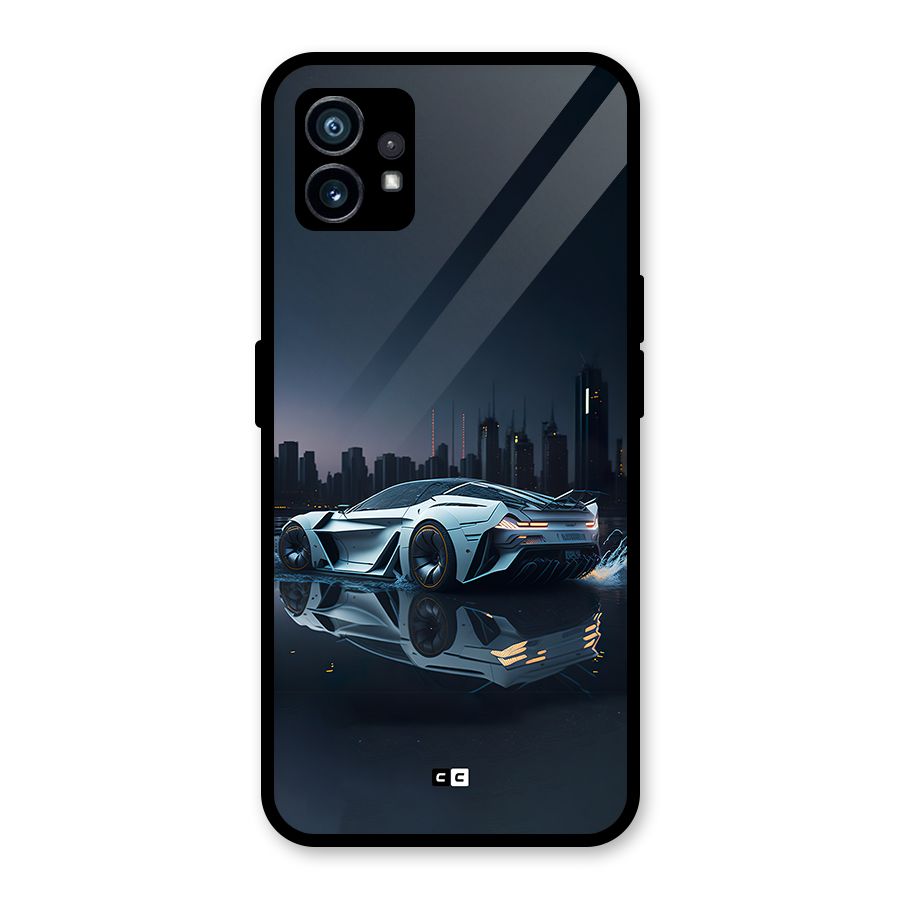 Car of Future Glass Back Case for Nothing Phone 1