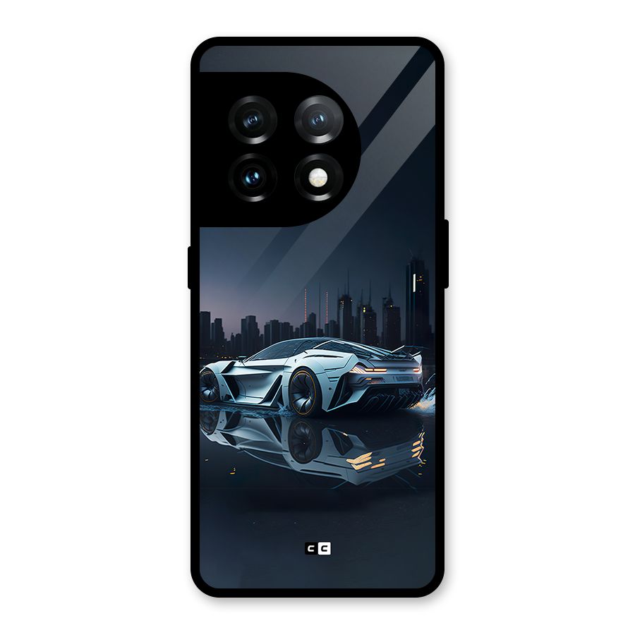 Car of Future Glass Back Case for OnePlus 11