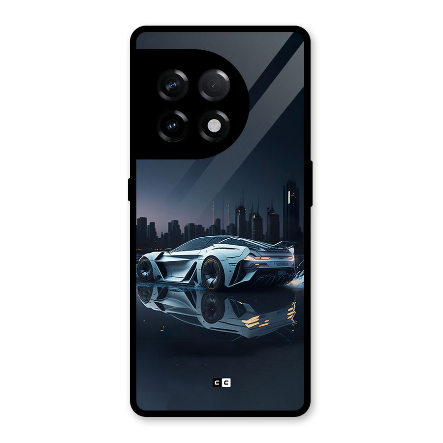 Car of Future Glass Back Case for OnePlus 11R