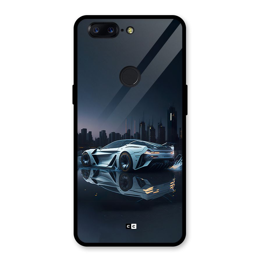 Car of Future Glass Back Case for OnePlus 5T