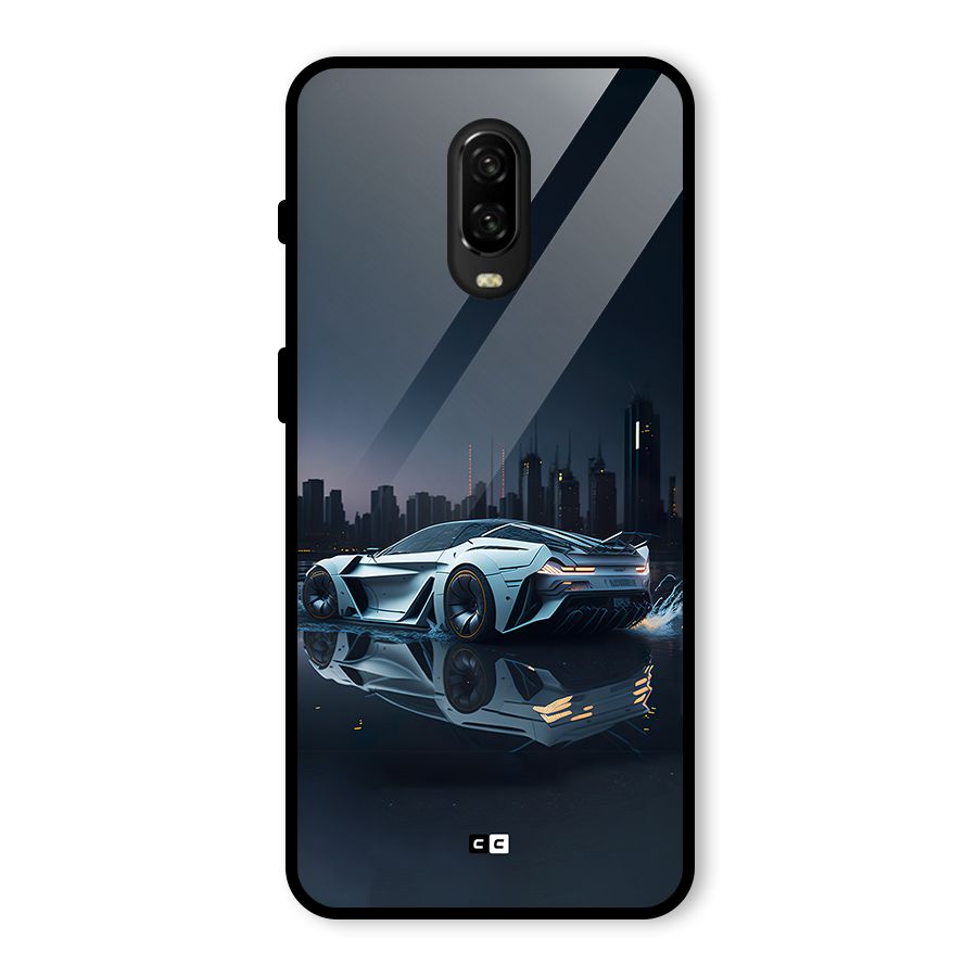 Car of Future Glass Back Case for OnePlus 6T