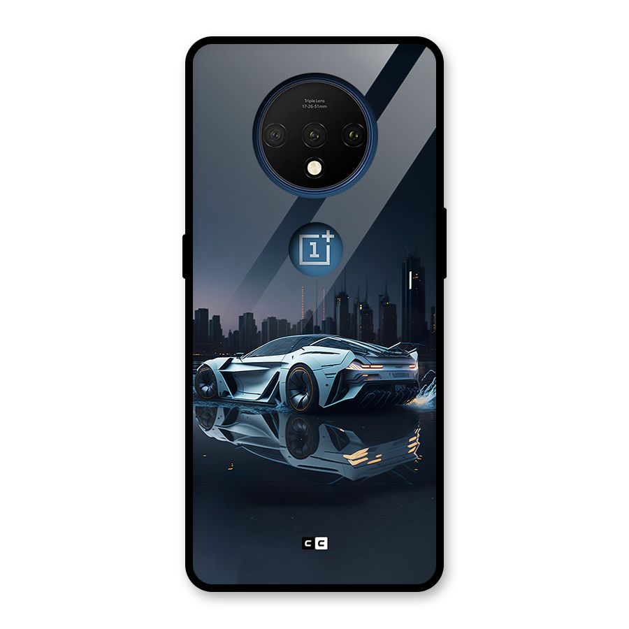 Car of Future Glass Back Case for OnePlus 7T
