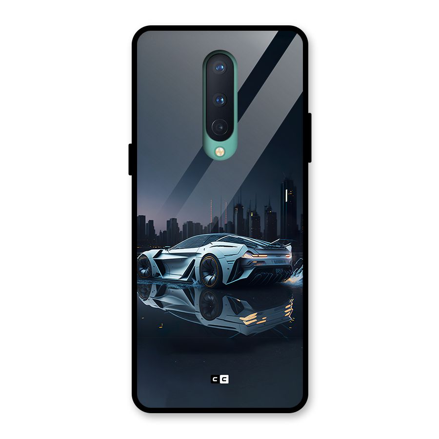 Car of Future Glass Back Case for OnePlus 8