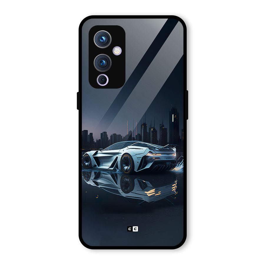 Car of Future Glass Back Case for OnePlus 9