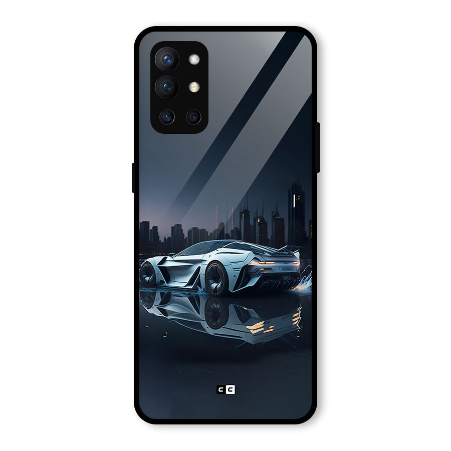 Car of Future Glass Back Case for OnePlus 9R