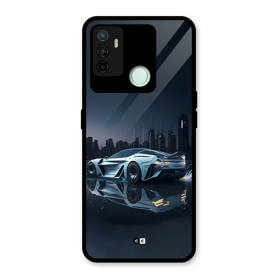 Car of Future Glass Back Case for Oppo A53