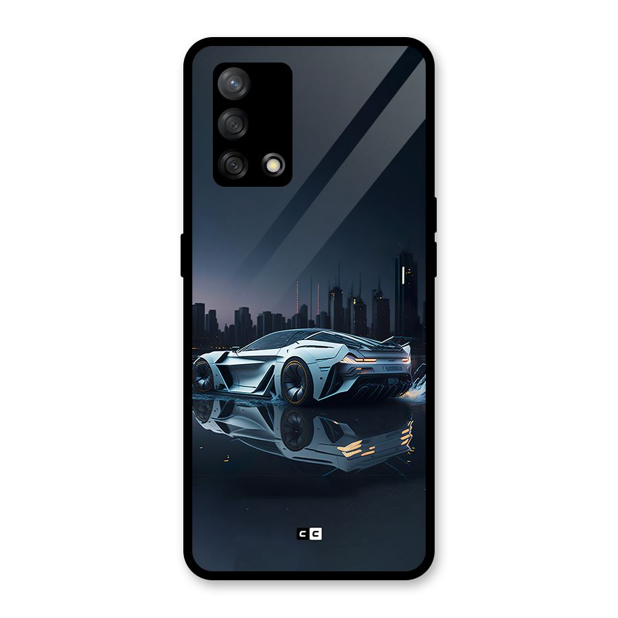 Car of Future Glass Back Case for Oppo F19